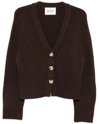 Soft Goat - Ribbed-Knit V-Neck Cardigan - Lyst