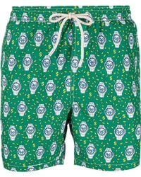 MC2 Saint Barth - All-Over Watch-Print Swim Shorts - Lyst