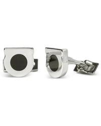 Ferragamo - Gancini Enamel-Detail Cufflinks - Lyst
