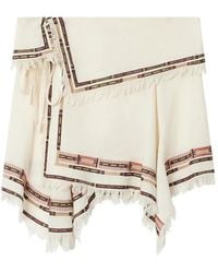 Isabel Marant - Feriel Mini-Rok Met Borduurwerk En Franje - Lyst