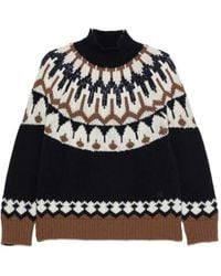 ERMANNO FIRENZE - Fair Isle-Intarsia High-Neck Knit - Lyst