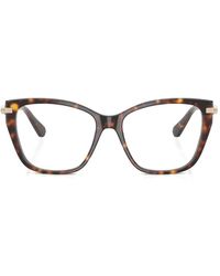 Swarovski - Brille Mit Eckigem Gestell - Lyst