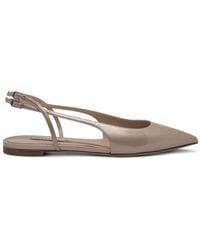 Casadei - Pointed-Toe Slingback Ballet Flats - Lyst