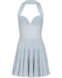 Balmain - Knitted A-Line Mini Dress - Lyst