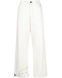 Monse Jeans mit weitem Bein - Weiß