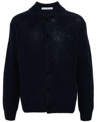 Acne Studios - Cardigan mélange con ricamo - Lyst