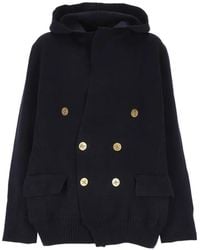 Sacai - Jas Met Dubbele Rij Knopen En Capuchon - Lyst