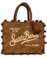 MC2 Saint Barth - Sac Cabas Colette À Ornements De Perles - Lyst