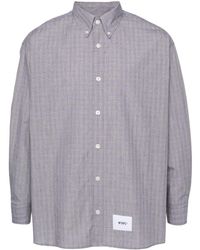 WTAPS - Protect Checked Cotton Shirt - Lyst
