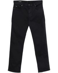 Emporio Armani - Jean À Patch Logo - Lyst