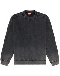 DIESEL - Cotton Sweatshirt With Faded Effect - Lyst