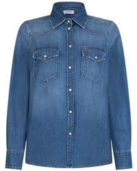Liu Jo - Denim Wash Shirt - Lyst