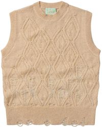 Aries - Pullunder mit Distressed-Detail - Lyst