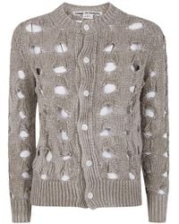 Comme des Garçons - Cut-Out Round-Neck Cardigan - Lyst