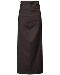 Antonelli - Ippolito Midi High-Waisted Gathered-Back Skirt - Lyst