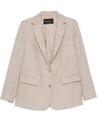 Fabiana Filippi - Checked-Pattern Single-Breasted Blazer - Lyst