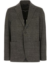 Circolo 1901 - Melierte Jacke mit zwei Knöpfen - Lyst