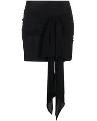 Philosophy Di Lorenzo Serafini - Virgin Wool-Cashmere Blend Miniskirt - Lyst