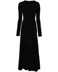 Victoria Beckham - Abito Lungo Con Dettaglio Cut-Out - Lyst