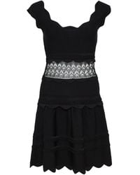 Alexis - Hopper Scalloped Lace-insert Dress - Lyst
