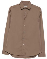 Canali - Spread-Collar Long-Sleeve Shirt - Lyst