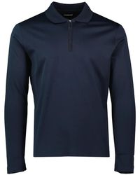 Pal Zileri - Zip Long-Sleeved Polo Shirt - Lyst