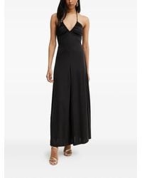 Silvian Heach - Halter-Neck Gathered Maxi Dress - Lyst