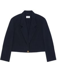 Givenchy - Cropped Jas Van Dubbelzijdige Wol En Kasjmier - Lyst