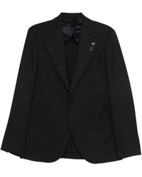 Lardini - Karierte Jacke Mit Knöpfen - Lyst
