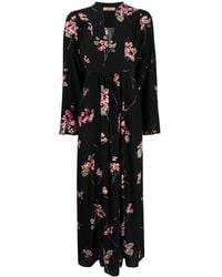 Twin Set - Floral-print V-neck Dress - Lyst