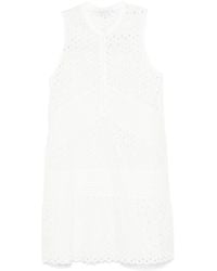 Patrizia Pepe - Broderie Anglaise Mini Dress - Lyst