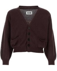 Magliano - Logo-Intarsia Cotton Cardigan - Lyst