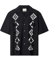 Isabel Marant - Indy Embroidered Camp-Collar Shirt - Lyst