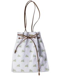 Miu Miu - Embroidered Linen Tote Bag - Lyst