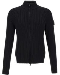 Premiata - Ribbed-Knit Zip-Up Cardigan - Lyst