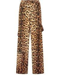 Roberto Cavalli - Jaguar-Print Cargo Pants - Lyst