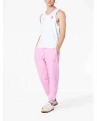 Ami Paris - Pantalon De Jogging En Coton À Logo Brodé - Lyst