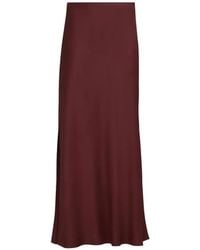 Brunello Cucinelli - Satin Cady Fluid Bias-Cut Skirt - Lyst