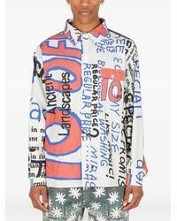 DRx x STEFAN MEIER x LN-CC - 10 Cents Off Graphic-Print Cotton Shirt - Lyst
