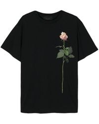 Simone Rocha - Rose-print Cotton T-shirt - Lyst