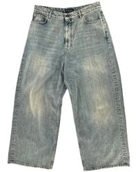 Balenciaga - Faded Wide-Leg Jeans - Lyst