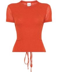 Nanushka - Liema Cropped-T-Shirt - Lyst