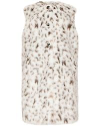 Dolce & Gabbana - Leopard Print Faux-fur Gilet - Lyst