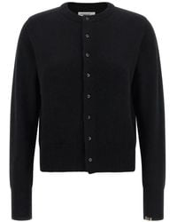 Extreme Cashmere - N°435 Little Lamb Ribbed-Trim Cardigan - Lyst