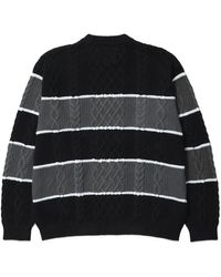 Cav Empt Side Rib Loose Net Knit Sweater in Blue for Men | Lyst