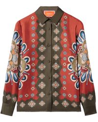 La DoubleJ - Placée Floral Print Shirt - Lyst