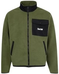 Sinclair - Cargo Pocket Fleece-Texture Zip-Up Jacket - Lyst