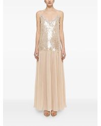 Nissa - Backless Sequin Maxi Dress - Lyst