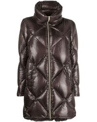 Herno - Quilted Zip-up Down Coat - Lyst