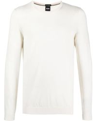 BOSS - Crew Neck Pullover Sweater - Lyst